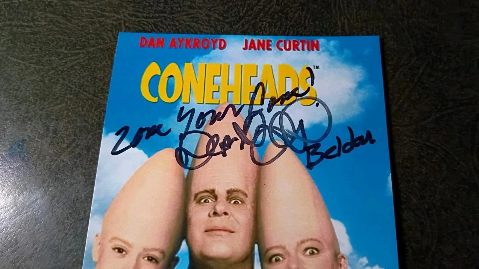 DAN AYKROYD — DAN AYKROYD As BELDAR Hand Signed Autograph 4X6 Photo -ACTOR - CONEHEADS, image 2