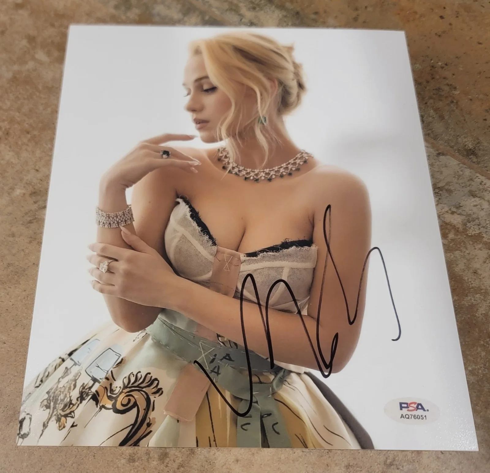 Maria Bakalova — Maria Bakalova signed 8x10 photo autograph PSA DNA photoshoot dress cleavage