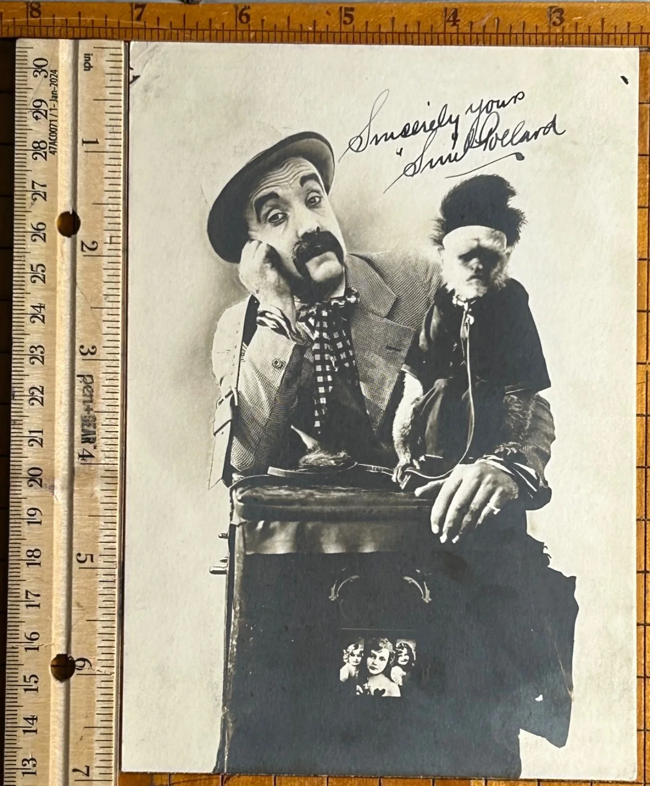 SNUB POLLARD—SIGNED PHOTO—Silent Comedy Star/Character Actor—621 Credits, изображение 2