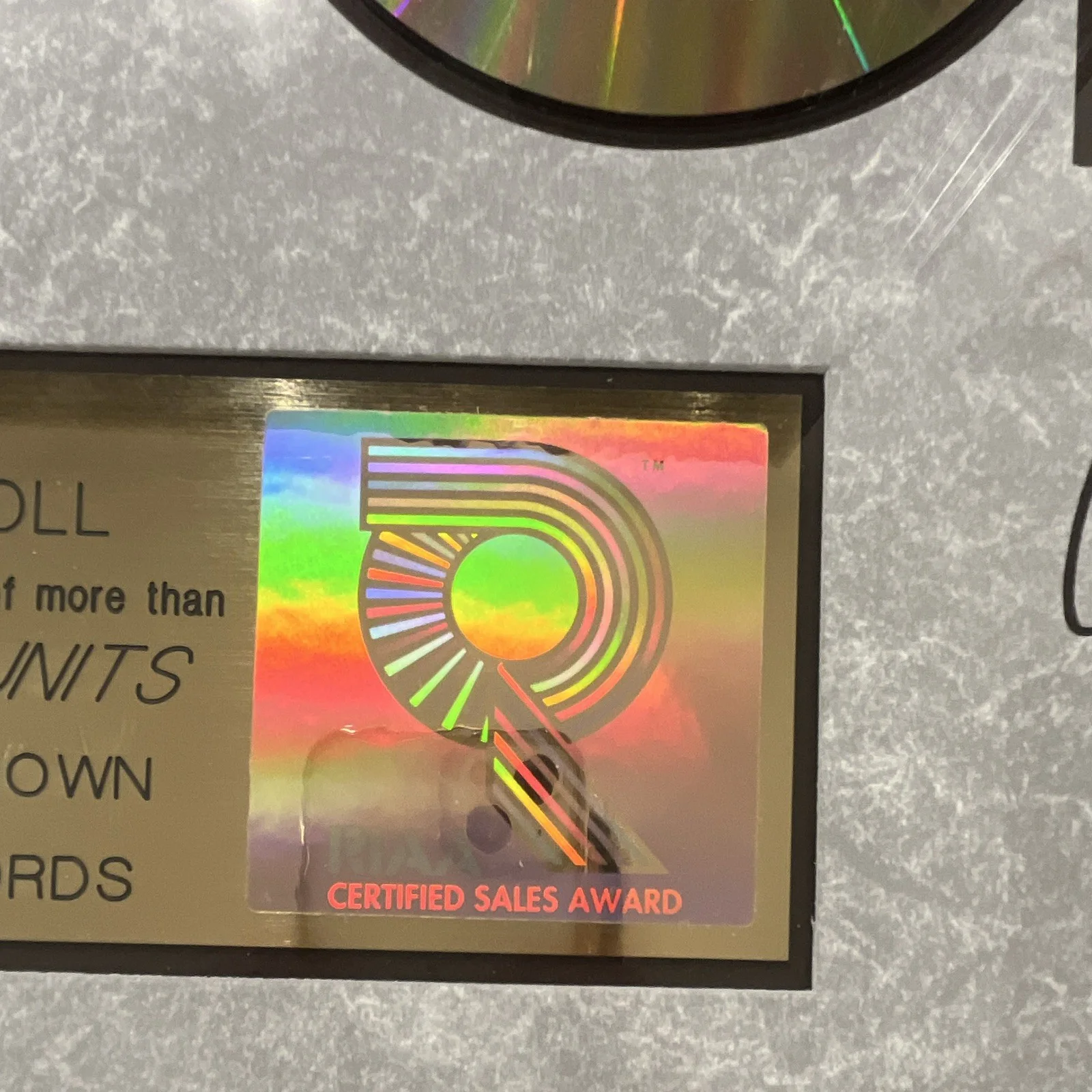 Sawyer Brown Autographed Original 7 Million Sales Award Framed Display RIAA 708, изображение 3