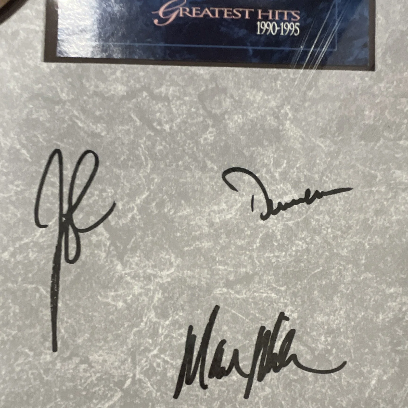 Sawyer Brown Autographed Original 7 Million Sales Award Framed Display RIAA 708, изображение 4