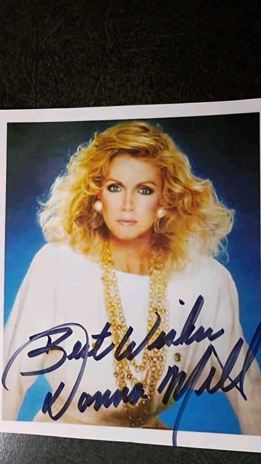 DONNA MILLS — DONNA MILLS Hand Signed Autograph 4X5 Photo - ACTRESS - PLAY MISTY FOR ME