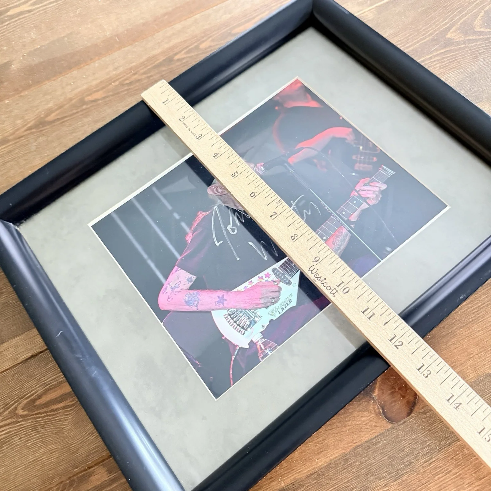 JOHNNY WINTER Signed Autograph 15x12" Framed Photo, image 5