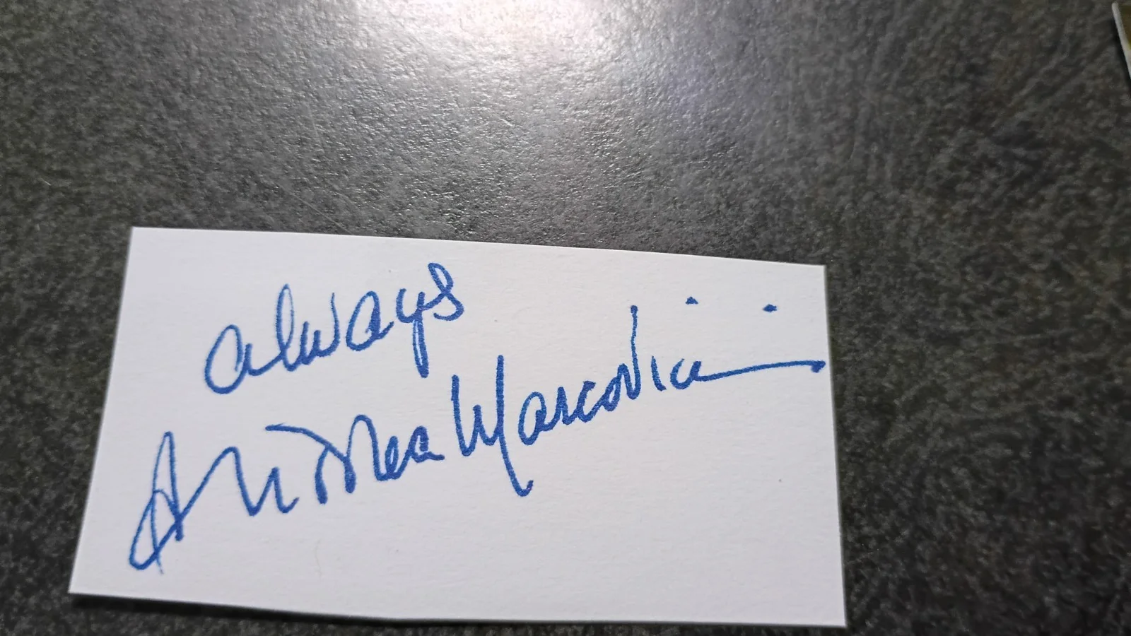 ANDREA MARCOVICCI — ANDREA MARCOVICCI Hand Signed Autograph Cut With Photo = BEAUTIFUL ACTRESS, изображение 2