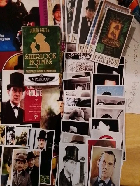Sherlock Holmes : Jeremy Brett. 8 Glossy markers + Free 56 Mini art Cards., изображение 2