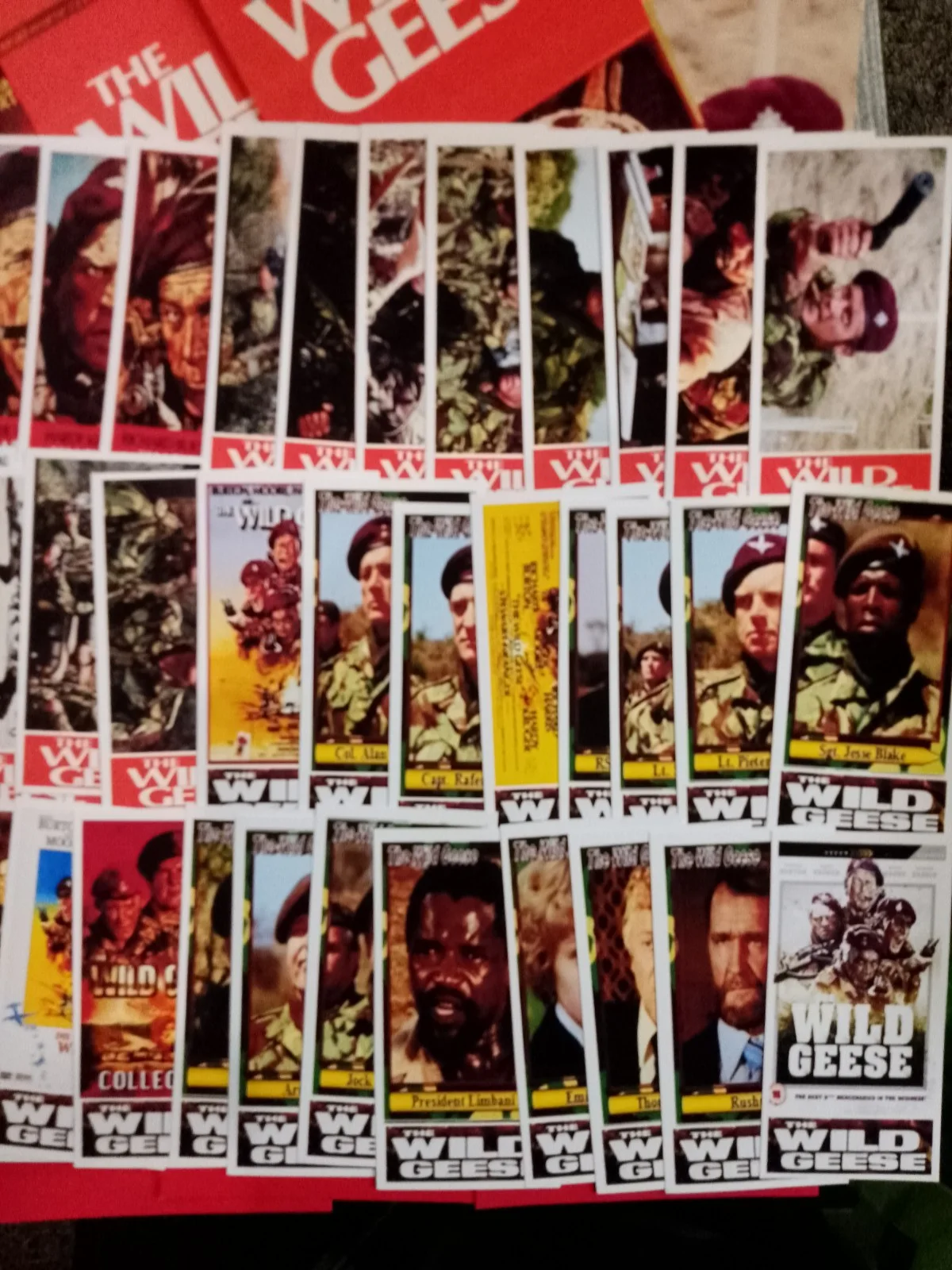 The Wild Geese 1981. 12 Lobbymarkers/20 Bookmarks/40 Mini-cards & Box. New, image 4