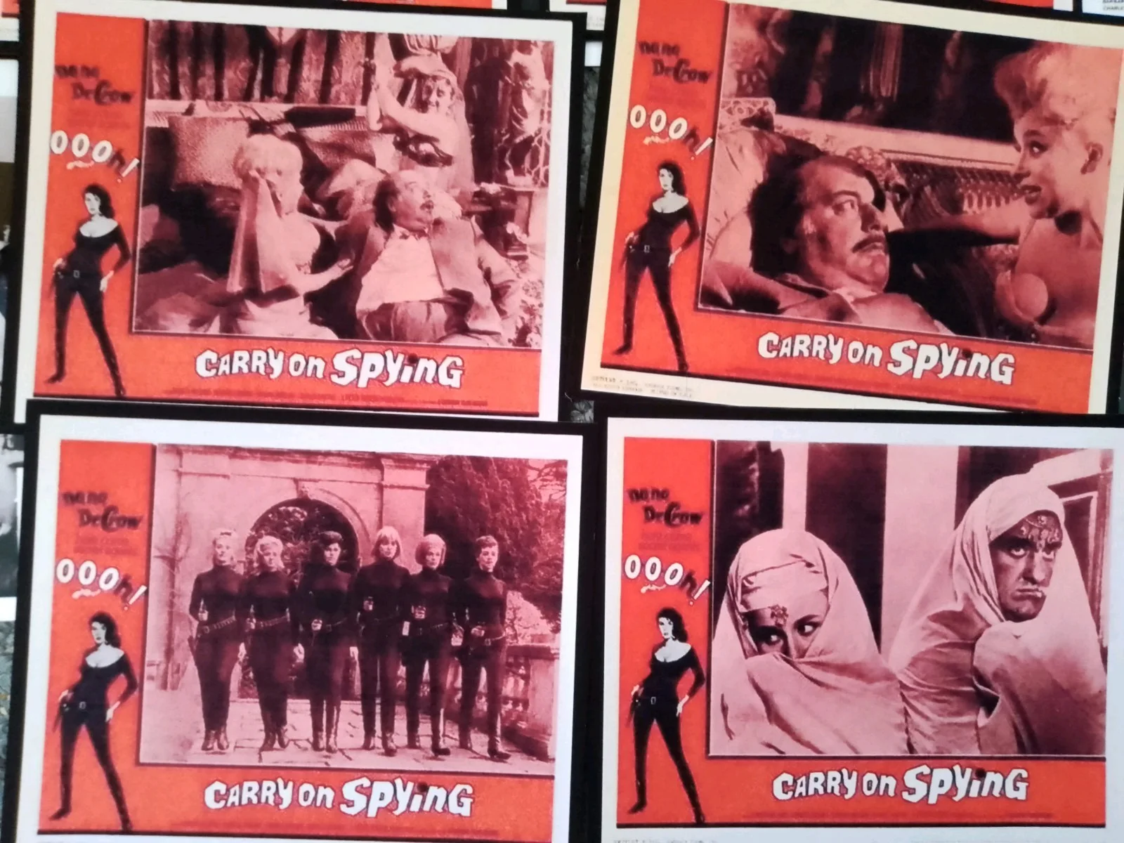 Carry on spying. 8 reproduction lobby cards & 8 glossy 7x5ins B&W prints. New., изображение 3