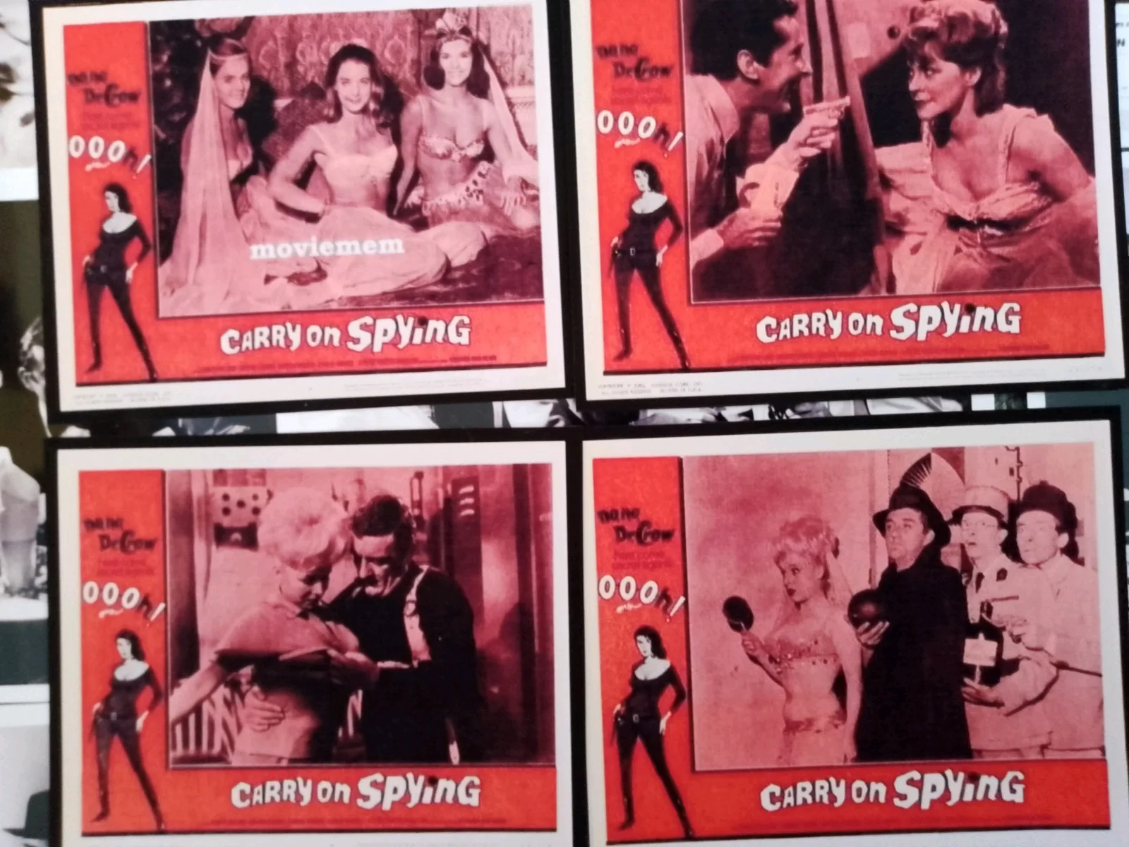 Carry on spying. 8 reproduction lobby cards & 8 glossy 7x5ins B&W prints. New., изображение 4