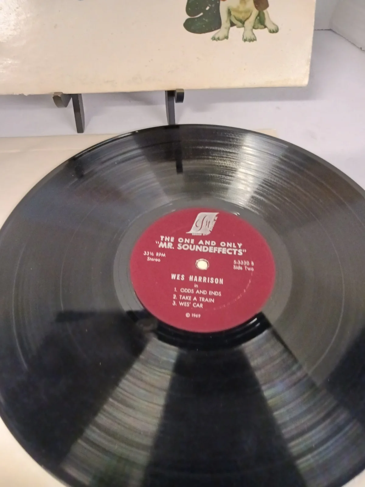 Wes Harrison Signed The One And Only Vinyl Record Mr Sound Effects, image 2