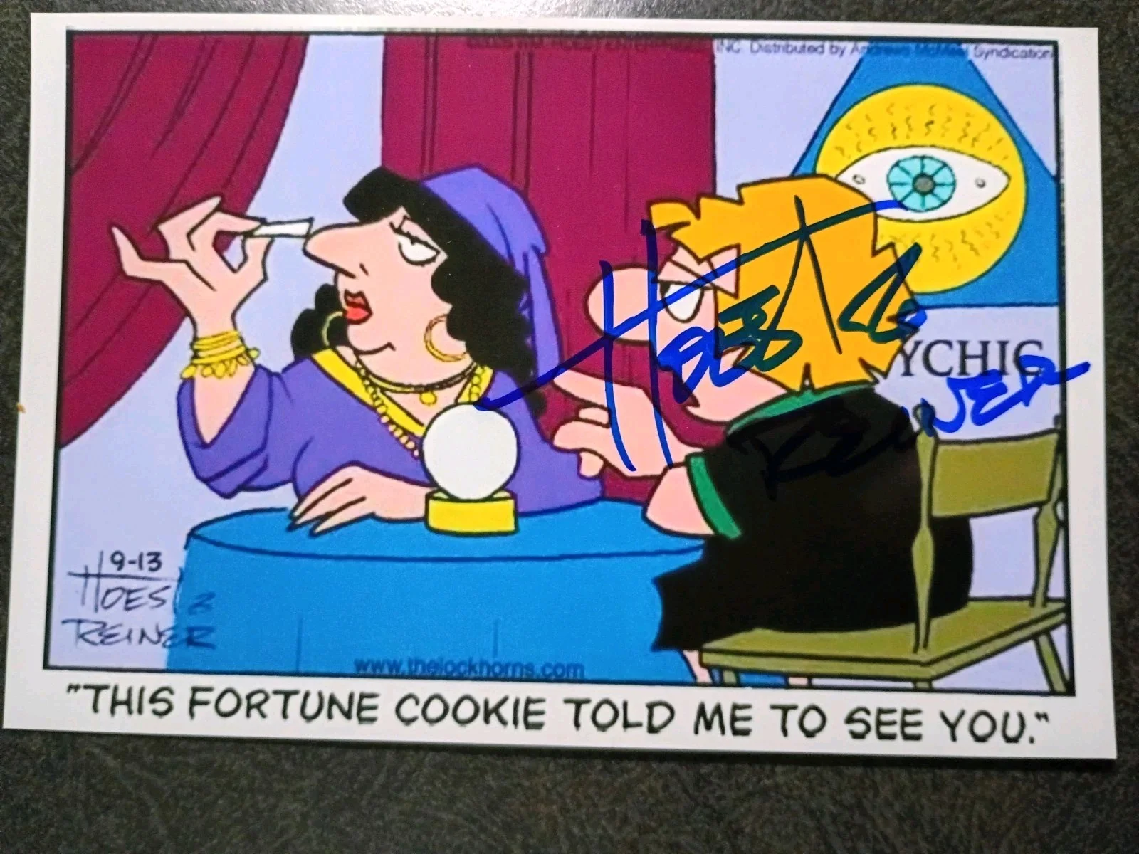 BUNNY HOEST & JOHN REINER 2 Hand Signed Photo S - COMIC STRIP THE LONGHORNS, image 4