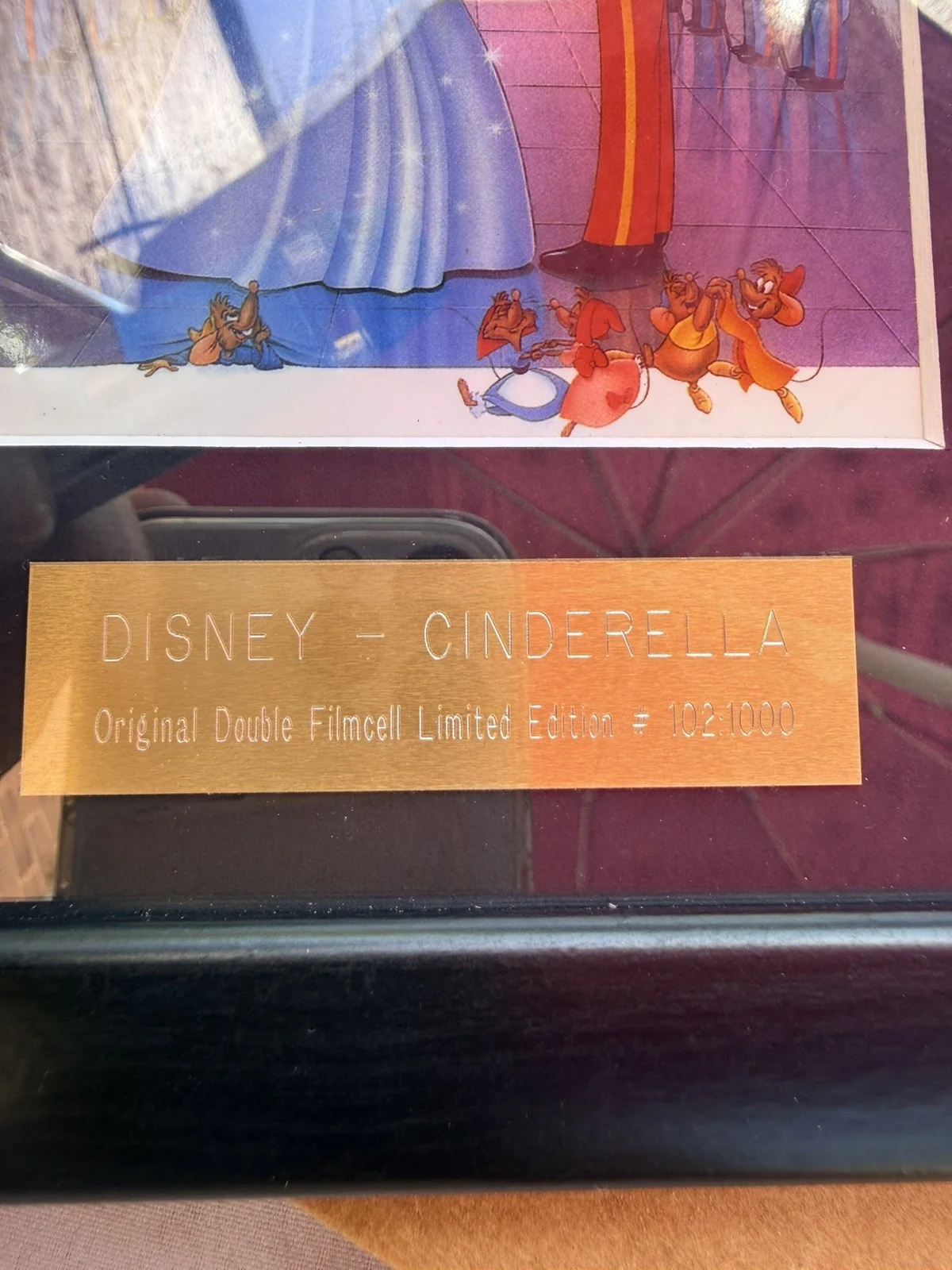 Cinderella Double Film Cell mounted 29cm by 24cm, image 3