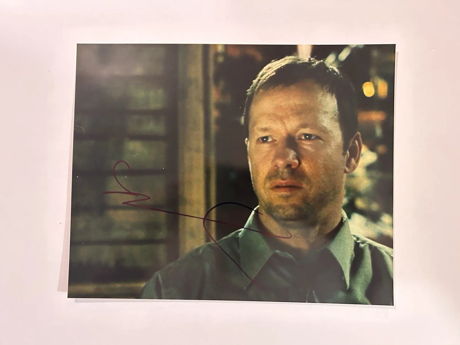 Donnie Wahlberg — Donnie Wahlberg signed 8x10 photo (with proof pic) autograph SAW Movie Horror, изображение 3