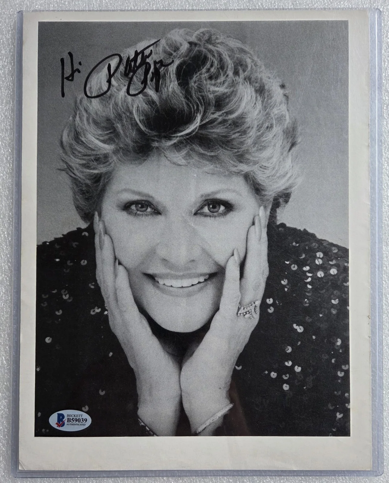 PATTI PAGE BAS BECKETT COA SIGNED MAGAZINE PHOTO AUTOGRAPHED SINGER MUSIC, image 2