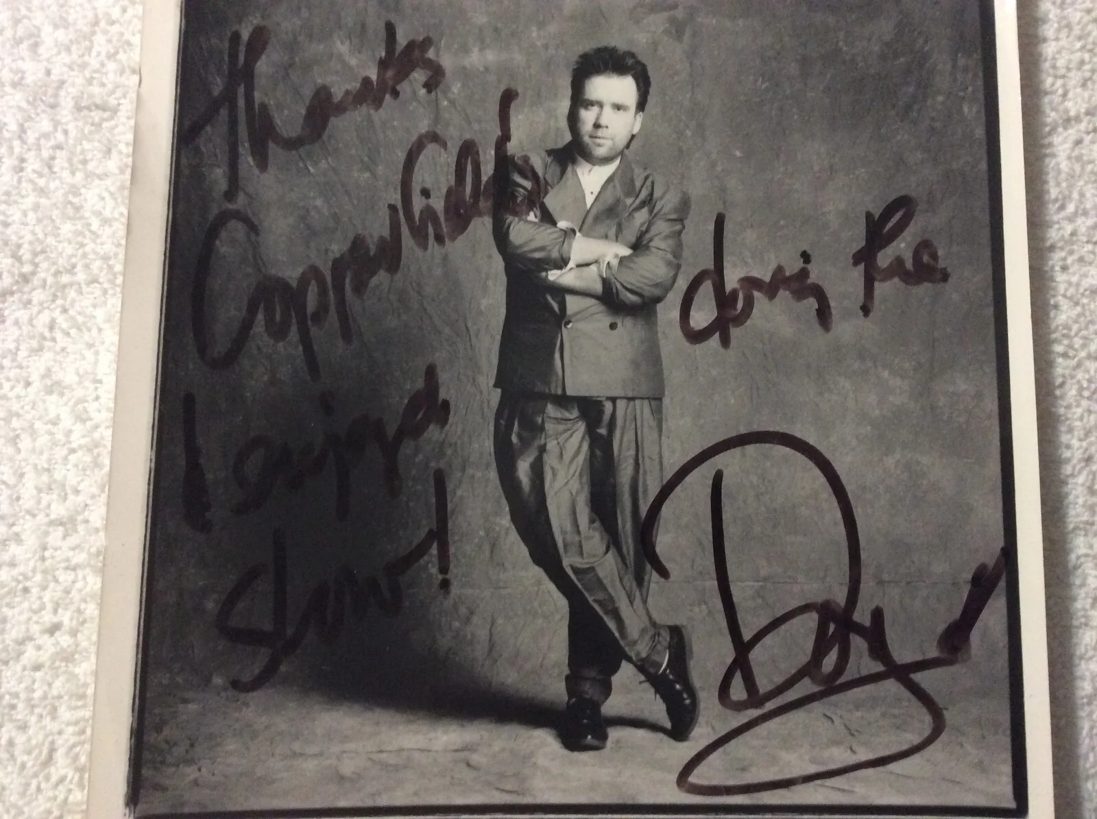 Doug and the Slugs - Autograph photo by the late Doug Bennett lead vocalist, изображение 5