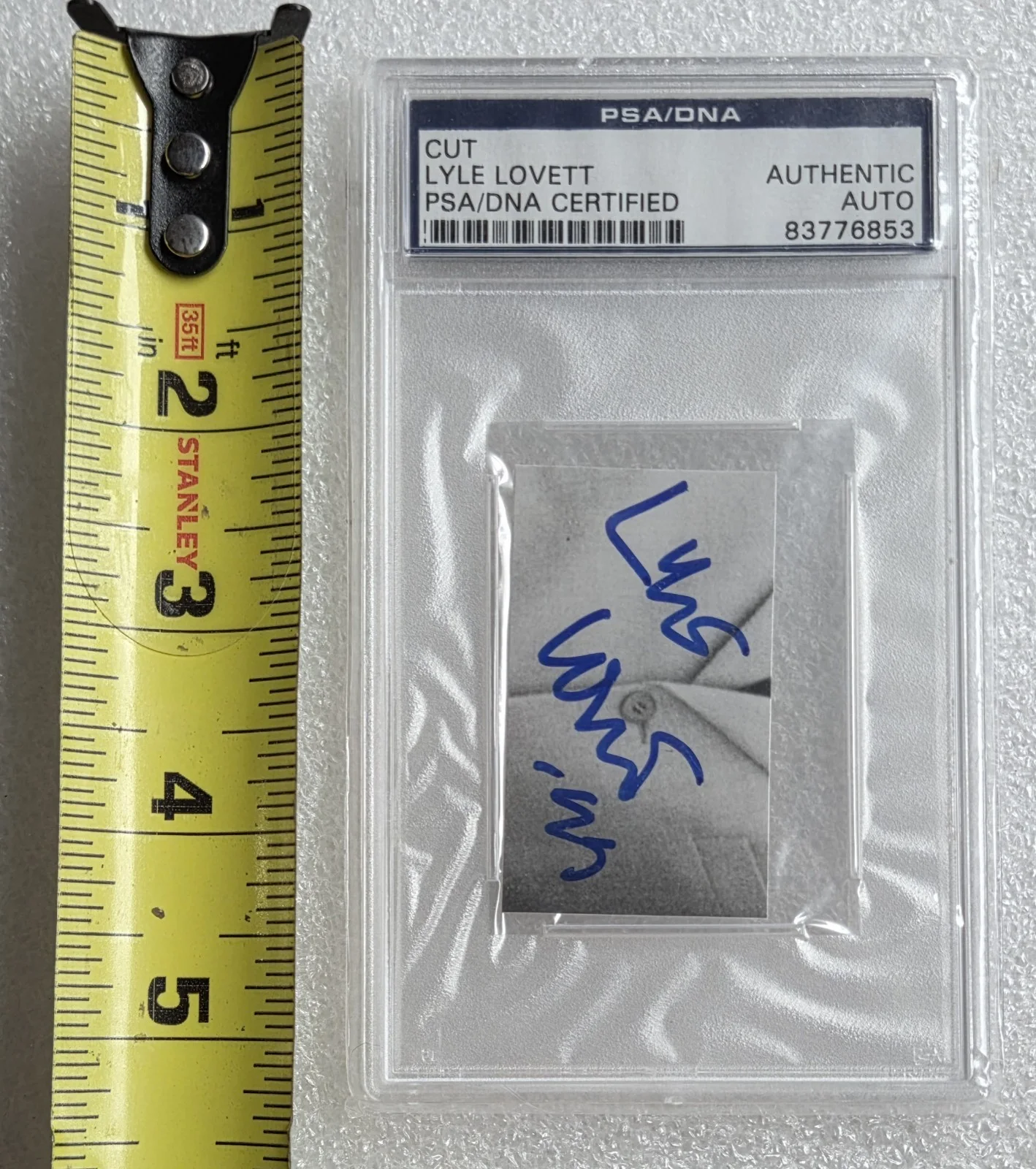 LYLE LOVETT PSA DNA SLABBED INDEX CARD SIGNED AUTOGRAPHED SLAB COUNTRY SINGER, изображение 3
