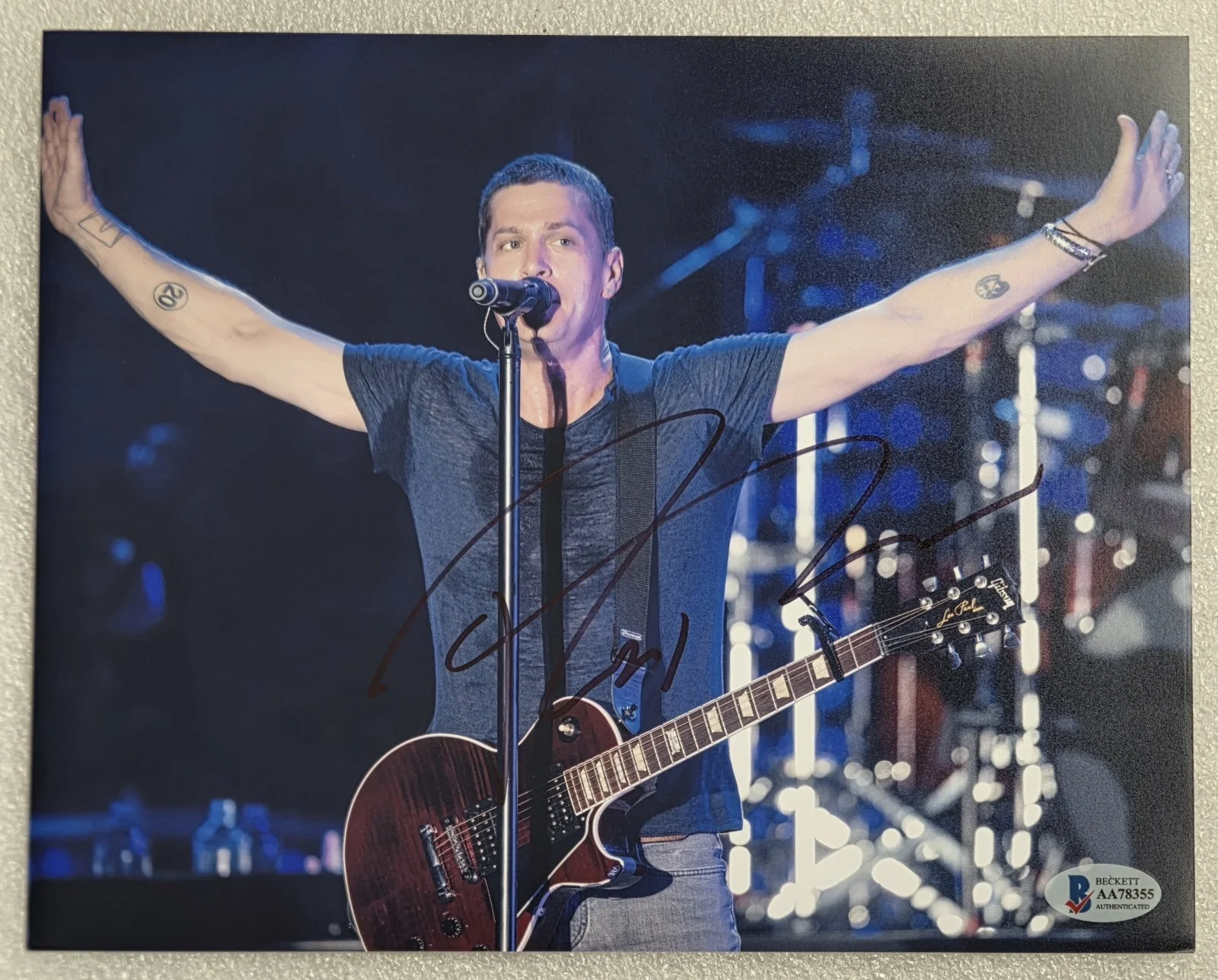 ROB THOMAS BAS BECKETT COA PHOTO 8X10 SIGNED AUTOGRAPHED MATCHBOX TWENTY BAND, изображение 2
