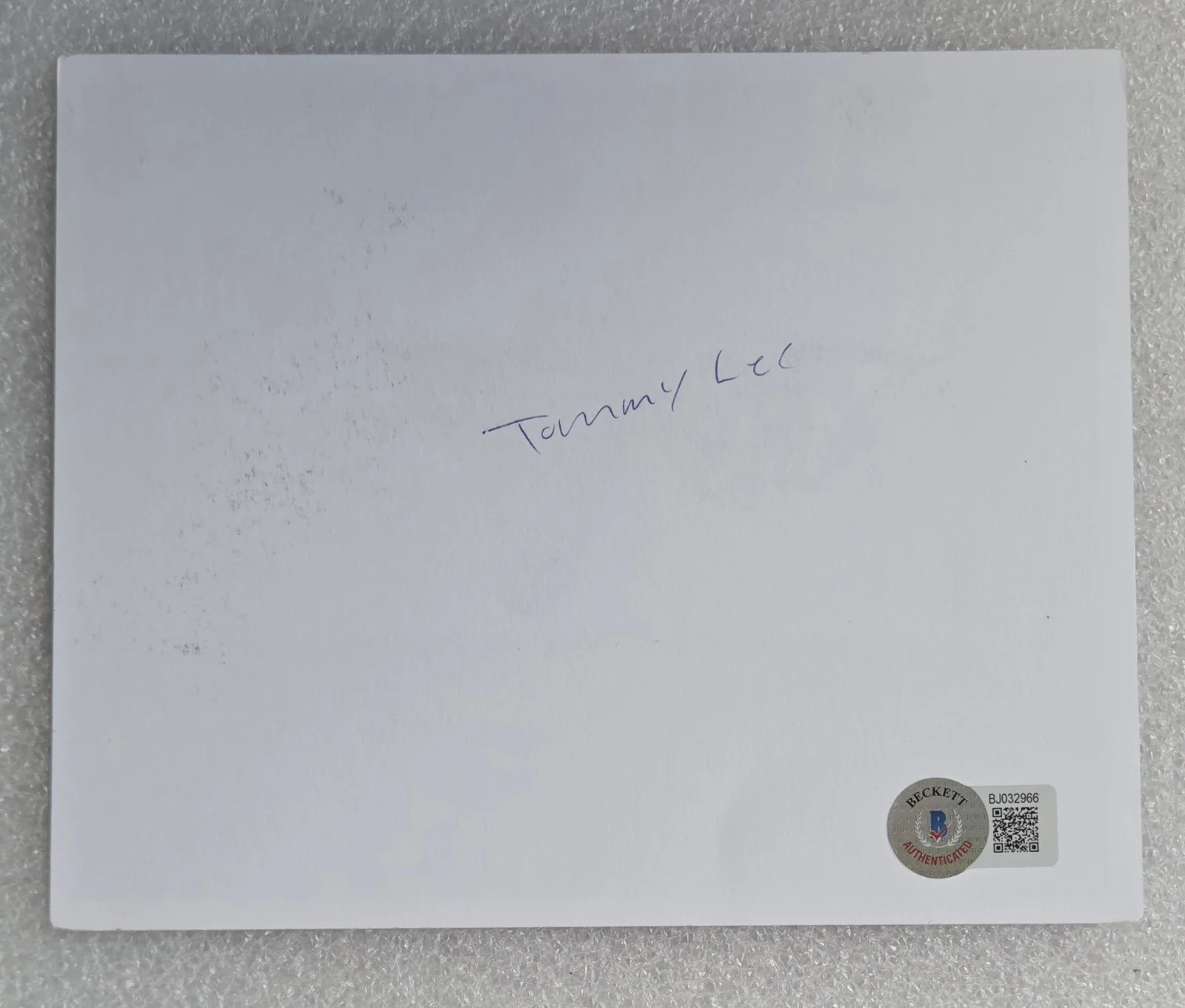TOMMY LEE BAS BECKETT COA SIGNED AUTOGRAPHED MOTLEY CRUE ROCK BAND MUSIC DRUMMER, image 5
