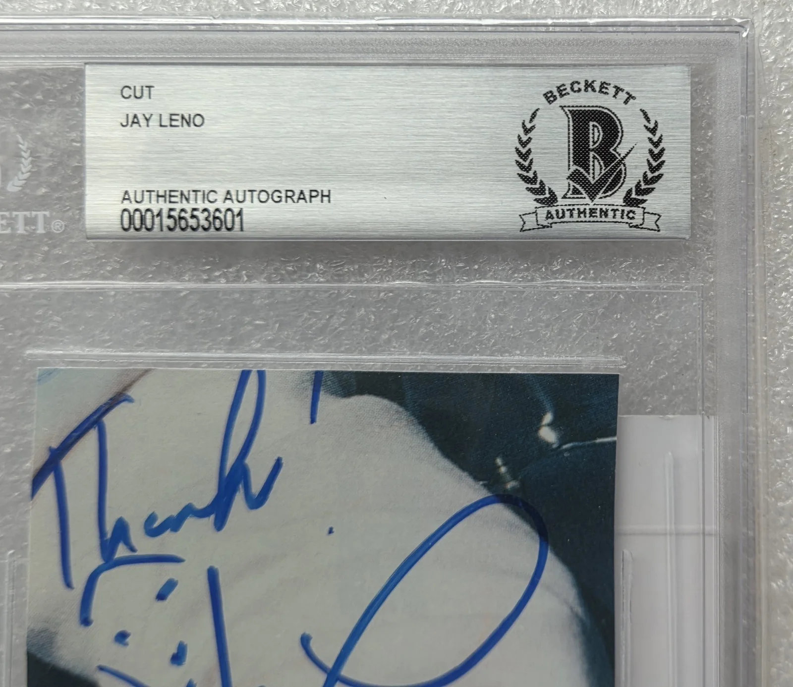Jay Leno — JAY LENO BAS BECKETT JSA COA SIGNED SLABBED AUTOGRAPHED LATE NIGHT TV SHOW, изображение 3