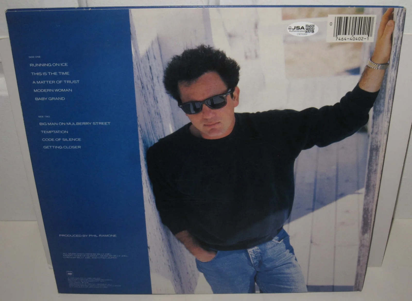 BILLY JOEL SIGNED THE BRIDGE ALBUM VINYL CLASSIC ROCK AUTOGRAPH JSA COA, image 4