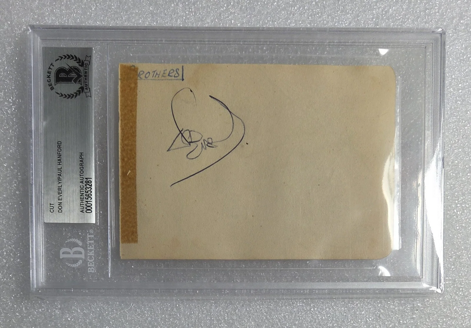 EVERLY BROTHERS LOT BAS BECKETT COA SIGNED AUTOGRAPHED PHIL DON PAUL HANFORD, изображение 2