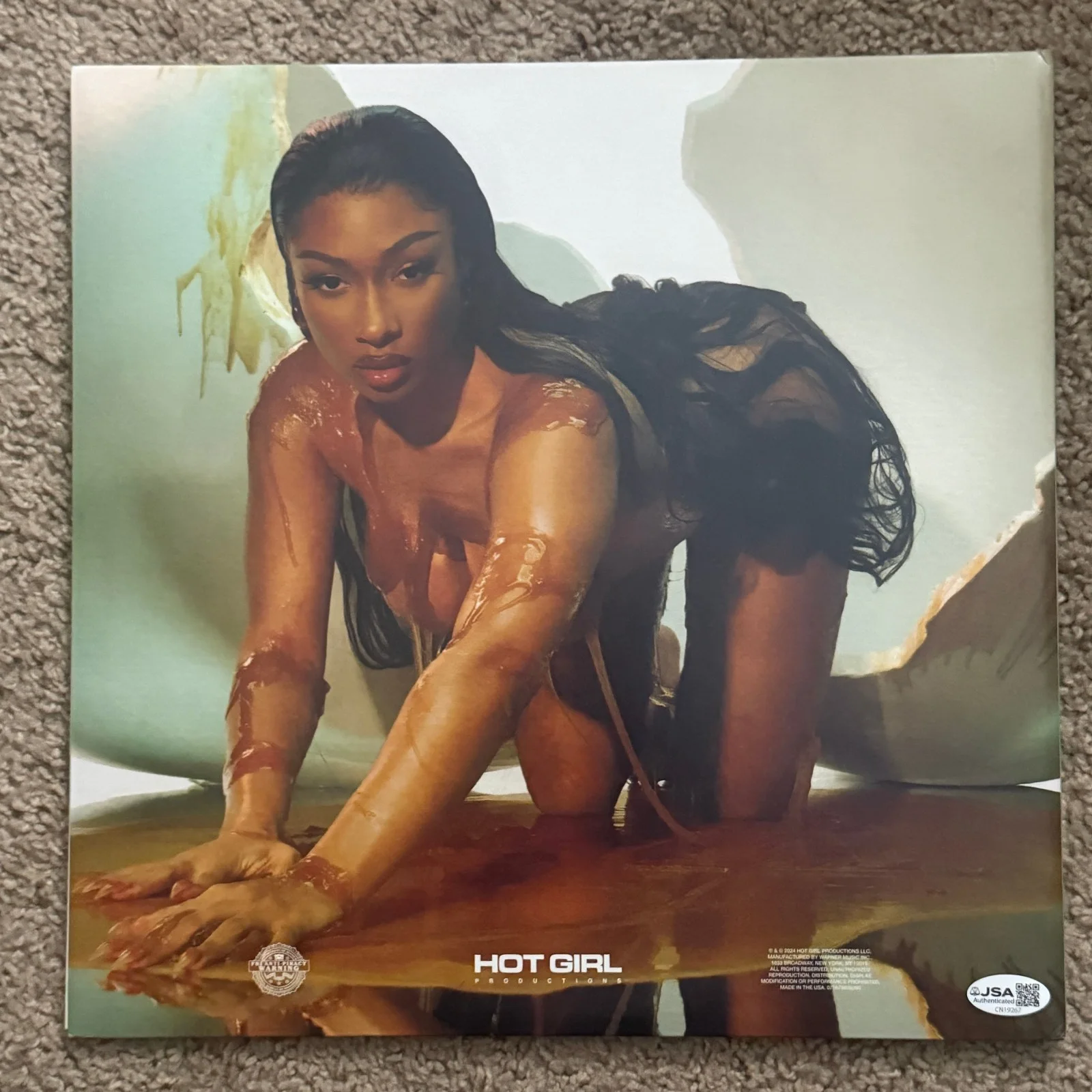 Megan Thee Stallion signed Vinyl Record Album JSA COA Music Auto Z2600, изображение 4