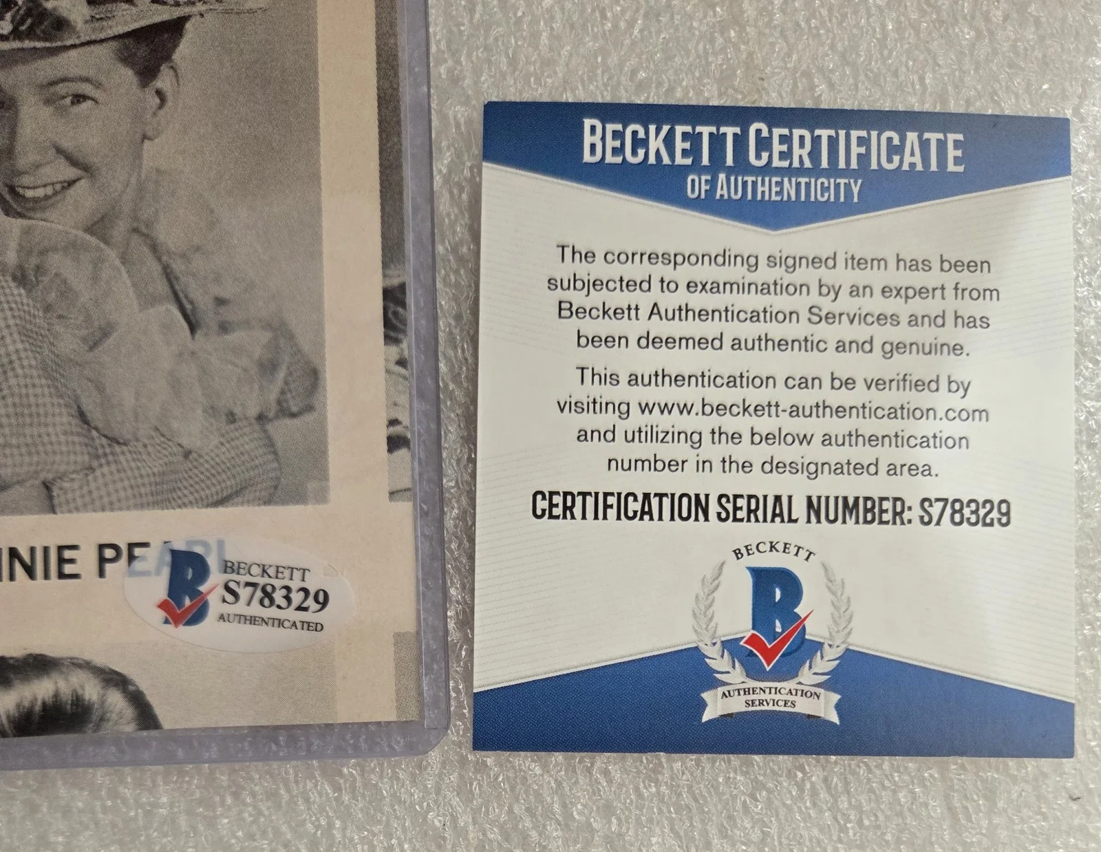 BILL ANDERSON BAS BECKETT COA SIGNED AUTOGRAPHED COUNTRY MUSIC SINGER 2.5 X 3.5, image 3