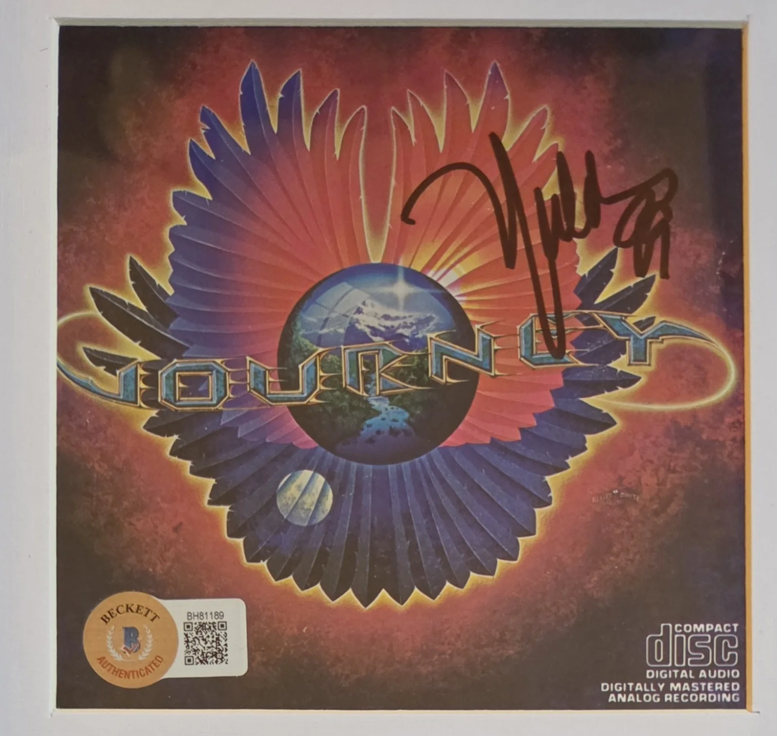 JOURNEY NEAL SCHON BAS BECKETT COA SIGNED CD DISPLAY AUTOGRAPHED PRESENT MUSIC, изображение 2