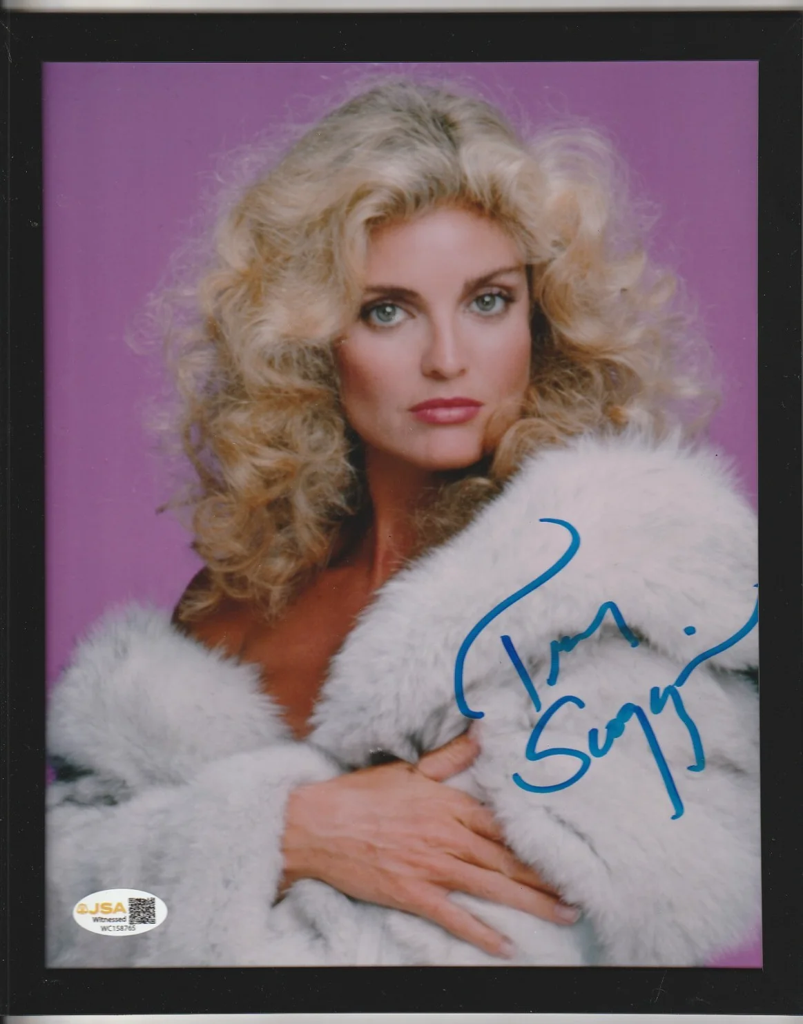 Tracy Scoggins — Tracy Scoggins Signed 8X10 Framed Photo JSA Babylon 5 Star Trek Lois And Clark D