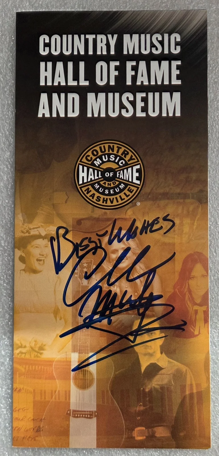 CHARLIE MCCOY BAS BECKETT COA SIGNED AUTOGRAPHED COUNTRY MUSIC HOF BROCHURE, изображение 2