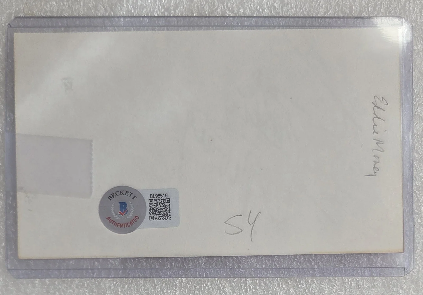EDDIE MONEY BAS BECKETT COA SIGNED INDEX CARD AUTOGRAPHED ROCK MUSIC SINGER, image 3