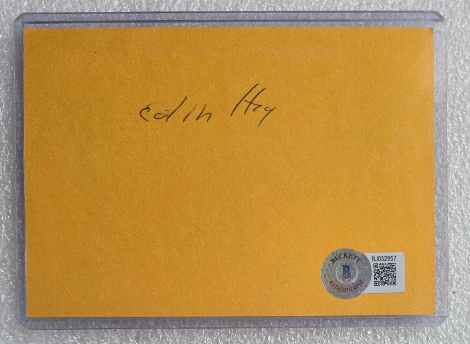 COLIN HAY BAS BECKETT COA SIGNED AUTOGRAPHED MEN AT WORK BAND MUSIC SINGER, изображение 3