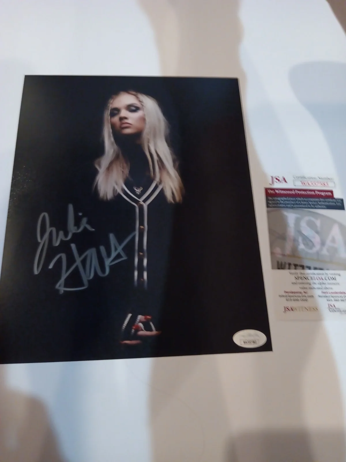 Julia Hart Signed Picture With COA, image 2