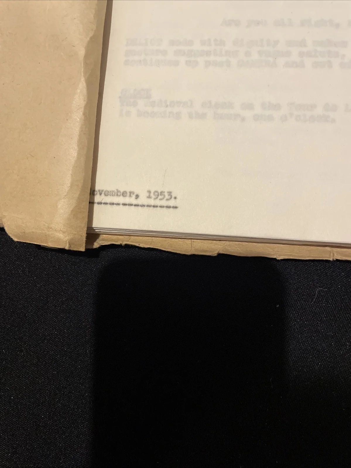 ORIGINAL The Green Scarf (1954) Film Script Screenplay Michael Redgrave Prop Old, image 4