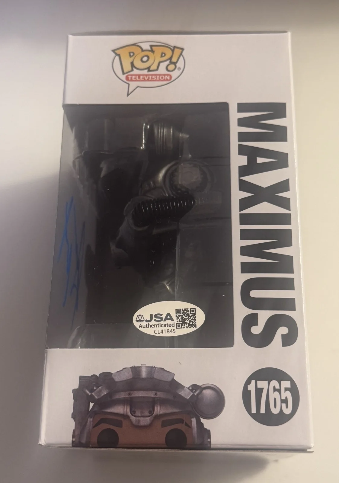 AARON MOTEN Autographed Fallout Maximus Funko Pop 1765 JSA COA SIGNED AUTO, image 4