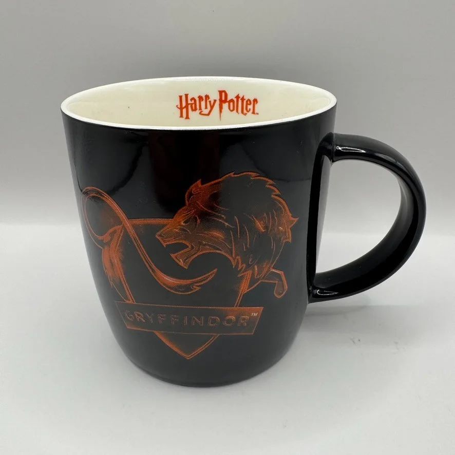 Harry Potter Gryffindor Mug Black Orange Ceramic Large Tea Coffee Cup Official, image 3