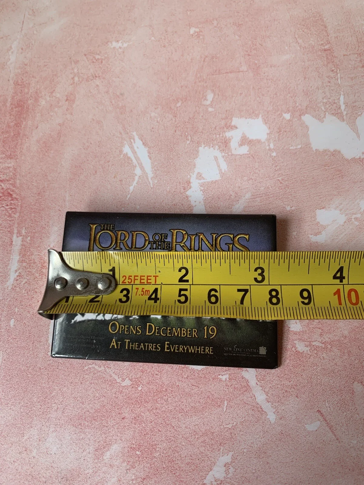 Lord Of The Rings Fellowship Of The Ring 2001 Movie Promo Badge Rare Find, изображение 4