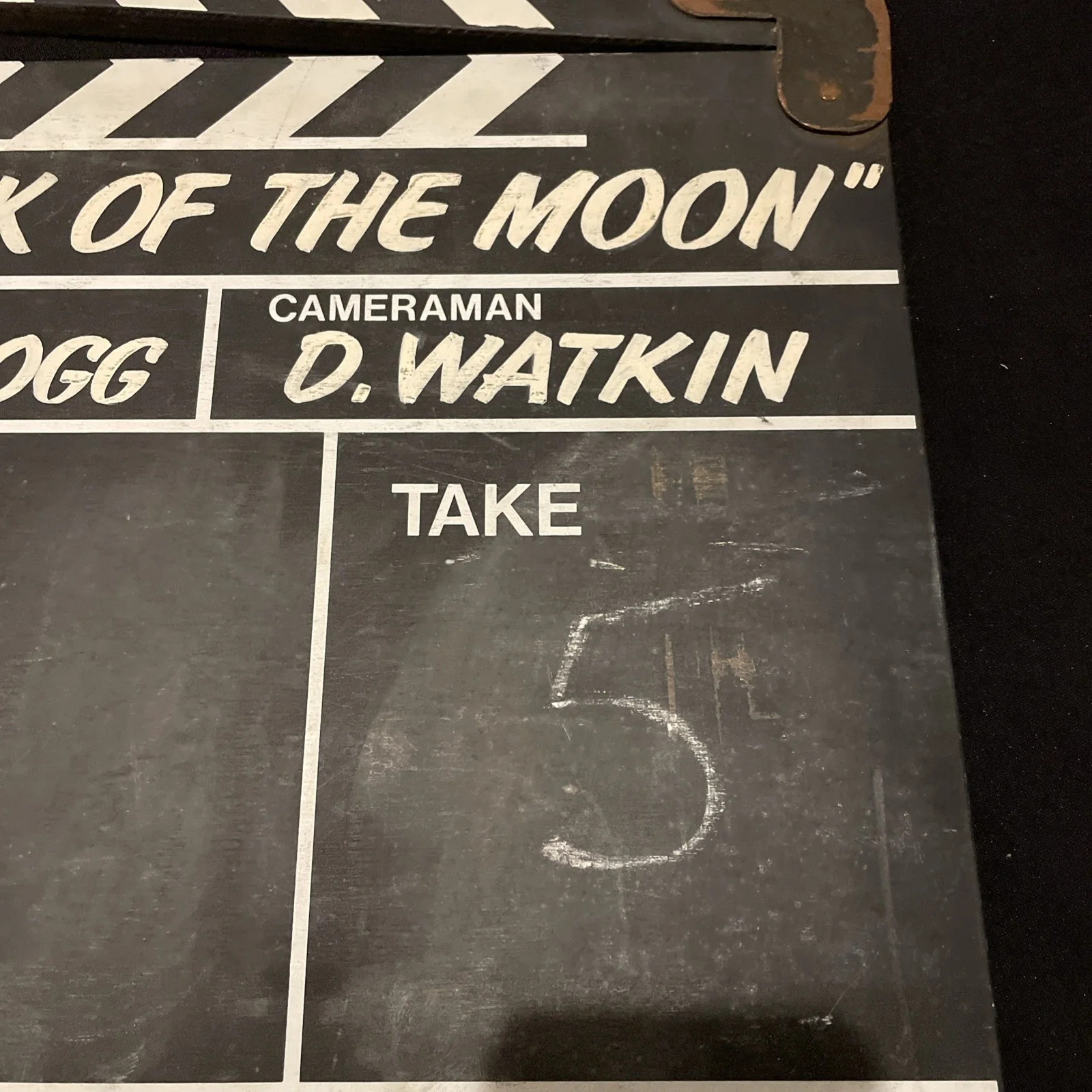 ORIGINAL Murder On The Moon (1989) Clapperboard SCI-FI HORROR Film Movie Prop, image 4