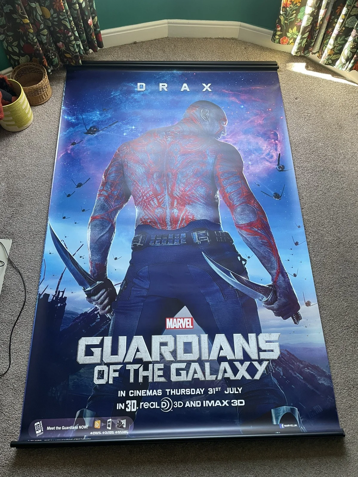 Guardians of the Galaxy 4 x Vinyl Posters 5 Ft By 8 Ft Bus Shelter Stop Posters, изображение 4