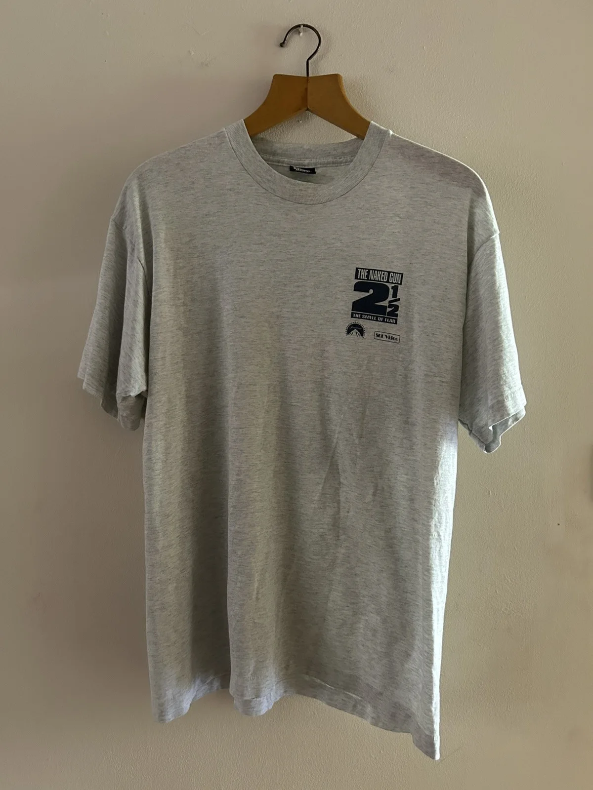 VINTAGE 1990'S NAKED GUN 2/12 MOVIE PROMO T-SHIRT PARAMOUNT USA SINGLE STITCH, изображение 5