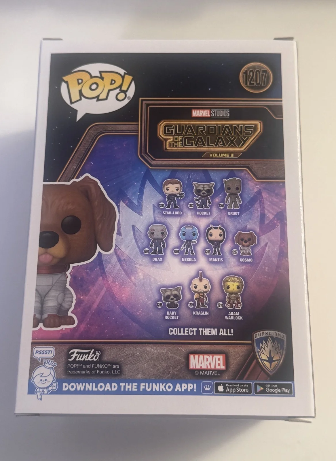 MARIA BAKALOVA Autographed Guardians of the Galaxy Cosmo Funko Pop 1207 SIGNED, изображение 4