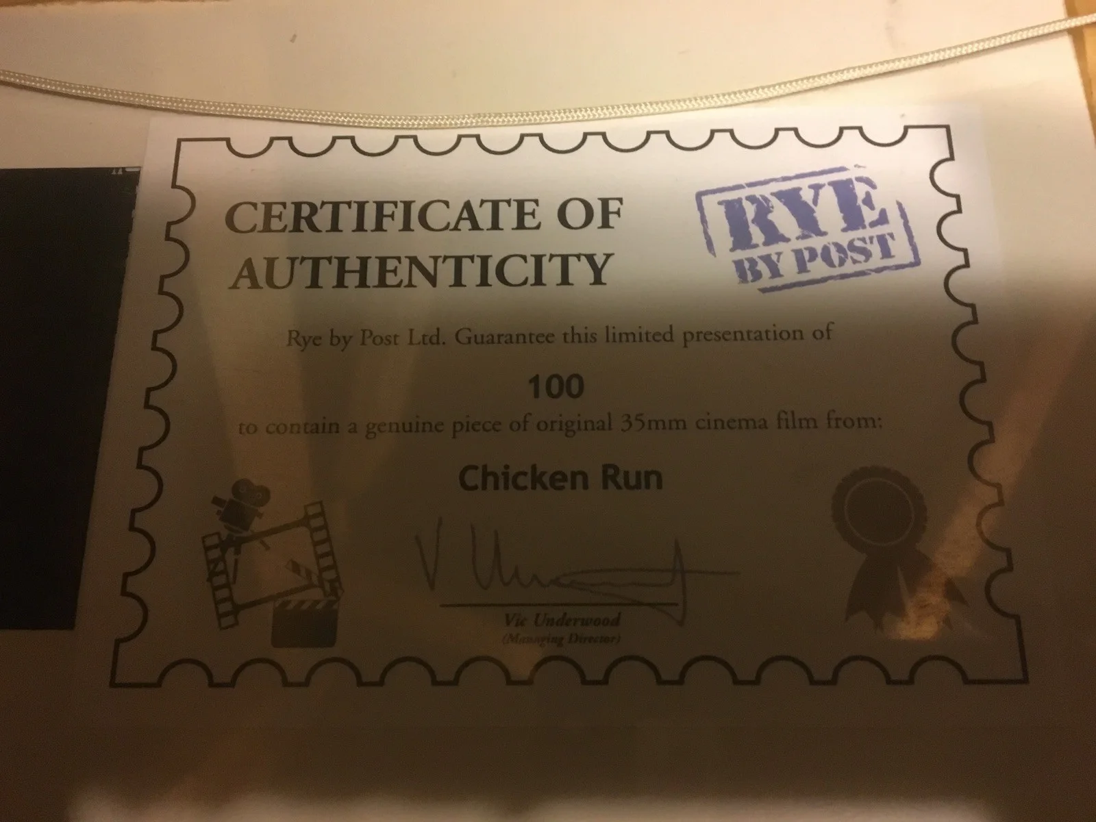 Chicken Run Original Mini 35mm Film Cells set within Quality Wood Frame, image 4
