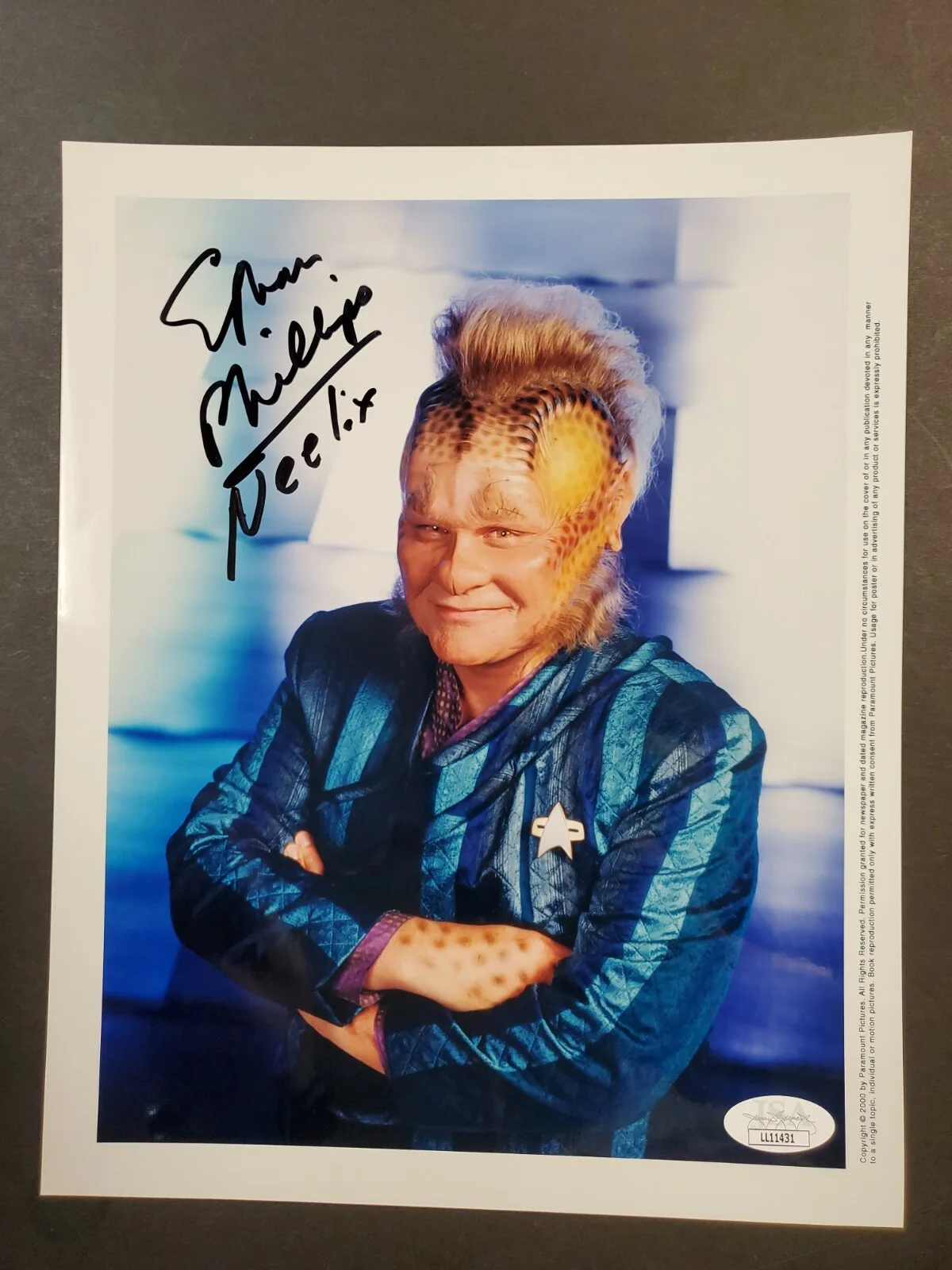 Ethan Phillips — Ethan Phillips AUTOGRAPHED 8X10 Picture Star Trek Voyager "Neelix" JSA COA!