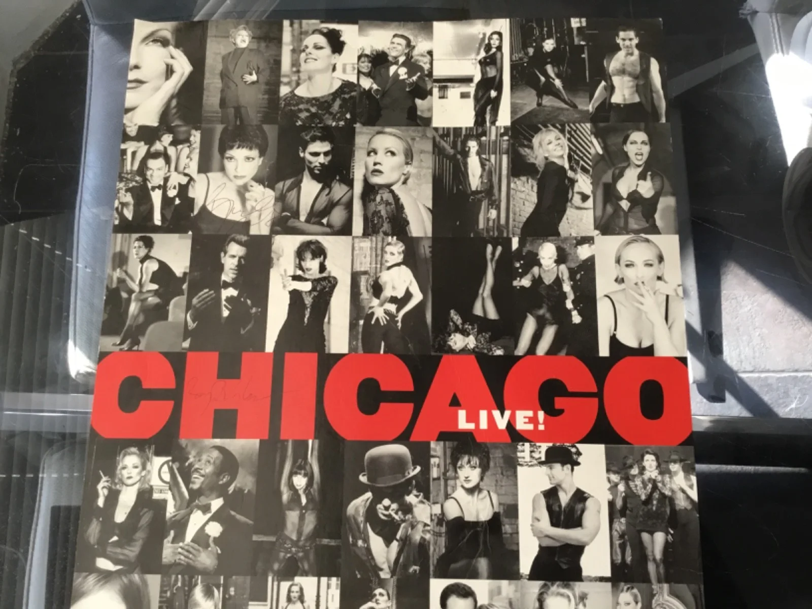 Chicago Broadway Theater Play New York Cast Signed Poster, image 2