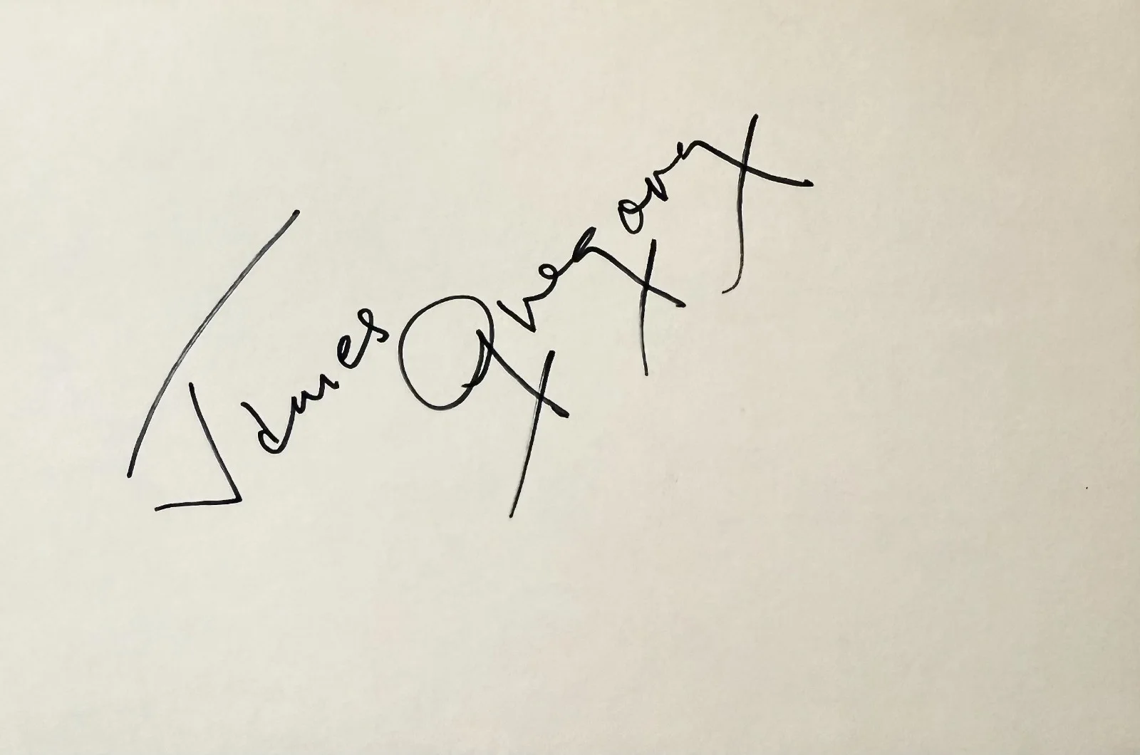 James Gregory — JAMES GREGORY Signed Autograph 4x6 INDEX CARD The Manchurian Candidate AL CAPONE