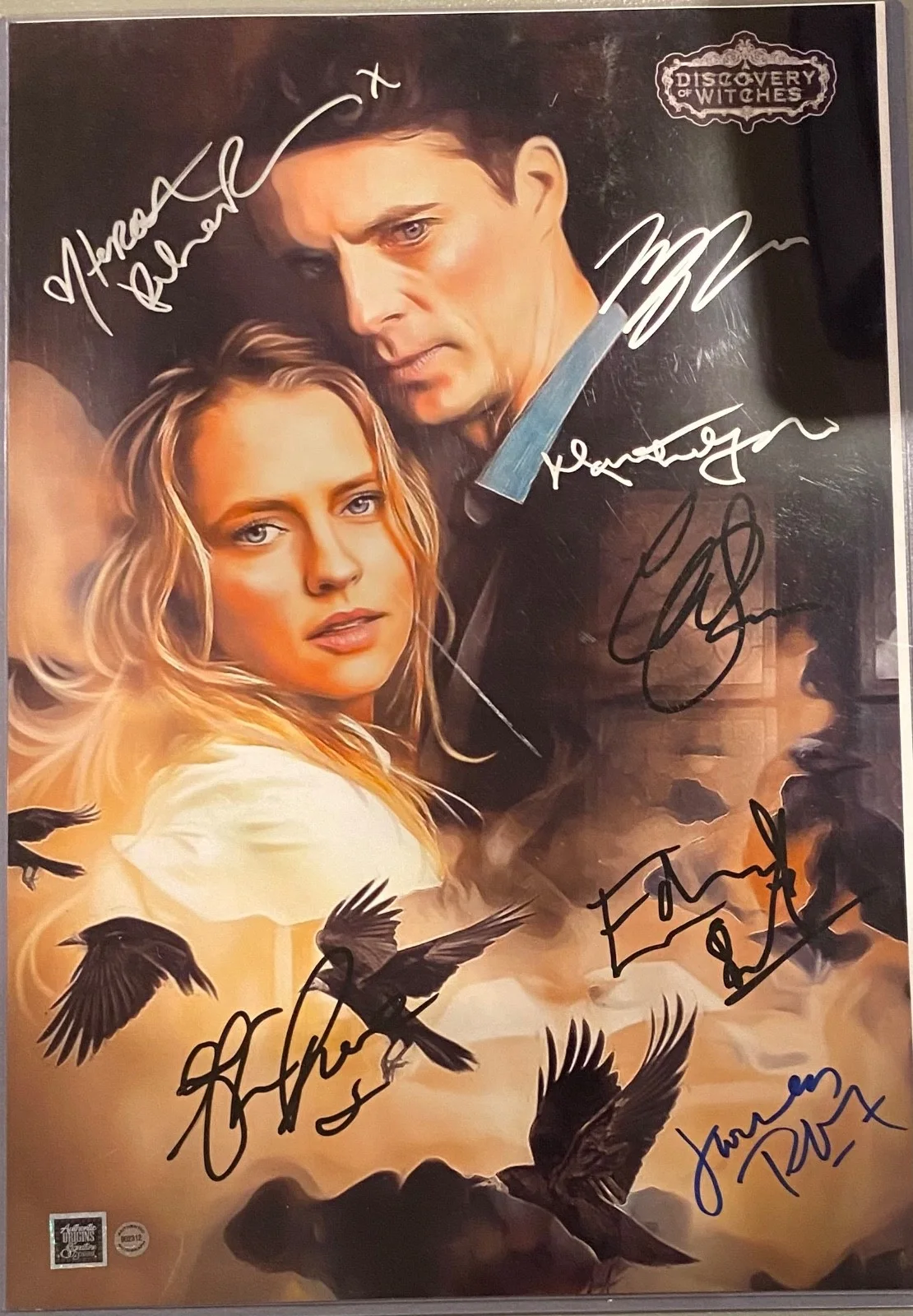 CAST SIGNED A DISCOVERY OF WITCHES ART PRINT TERESA PALMER MATTHEW GOODE CREE +, изображение 2