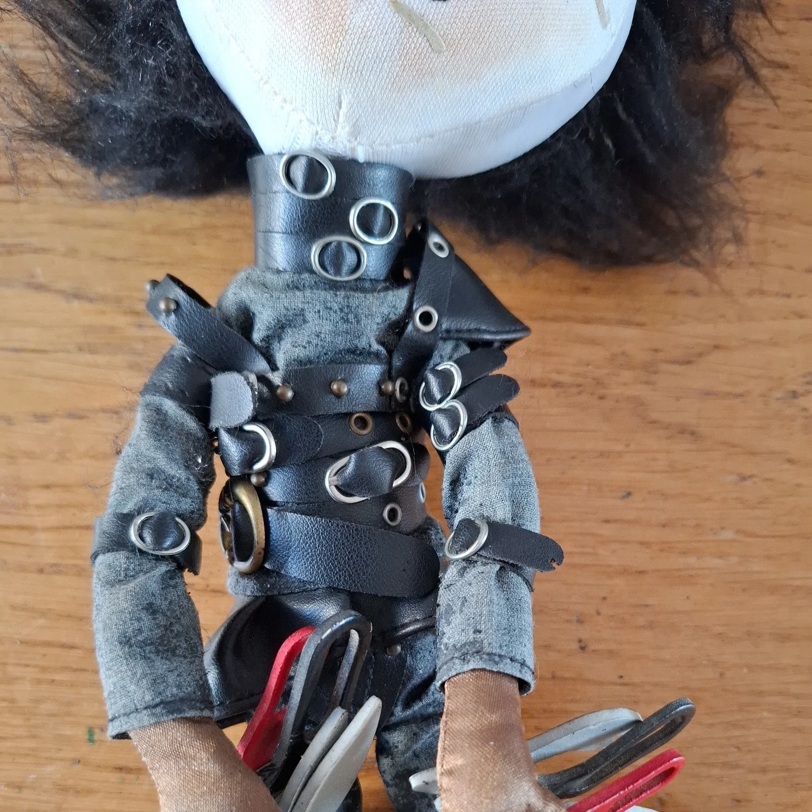 Edward Scissorhands Plush Doll Soft Stuffed Figure Mezco 2005 12" Rare, image 3