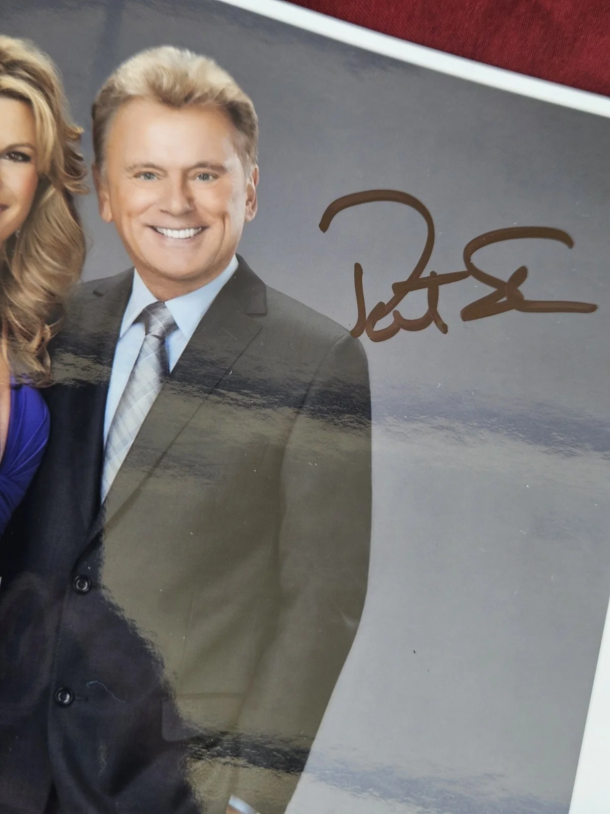 Wheel of Fortune Pat Sajak Vanna White Autographed Signed CBS Headshot RARE!📺📝, изображение 5