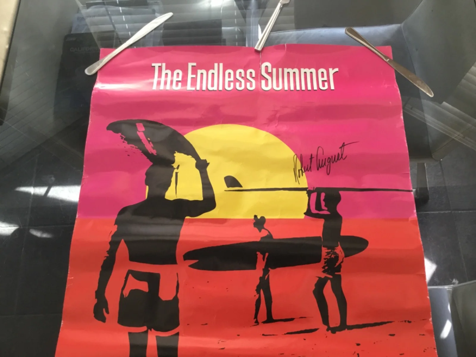 The Endless Summer Poster Hand Signed By Robert August, image 3
