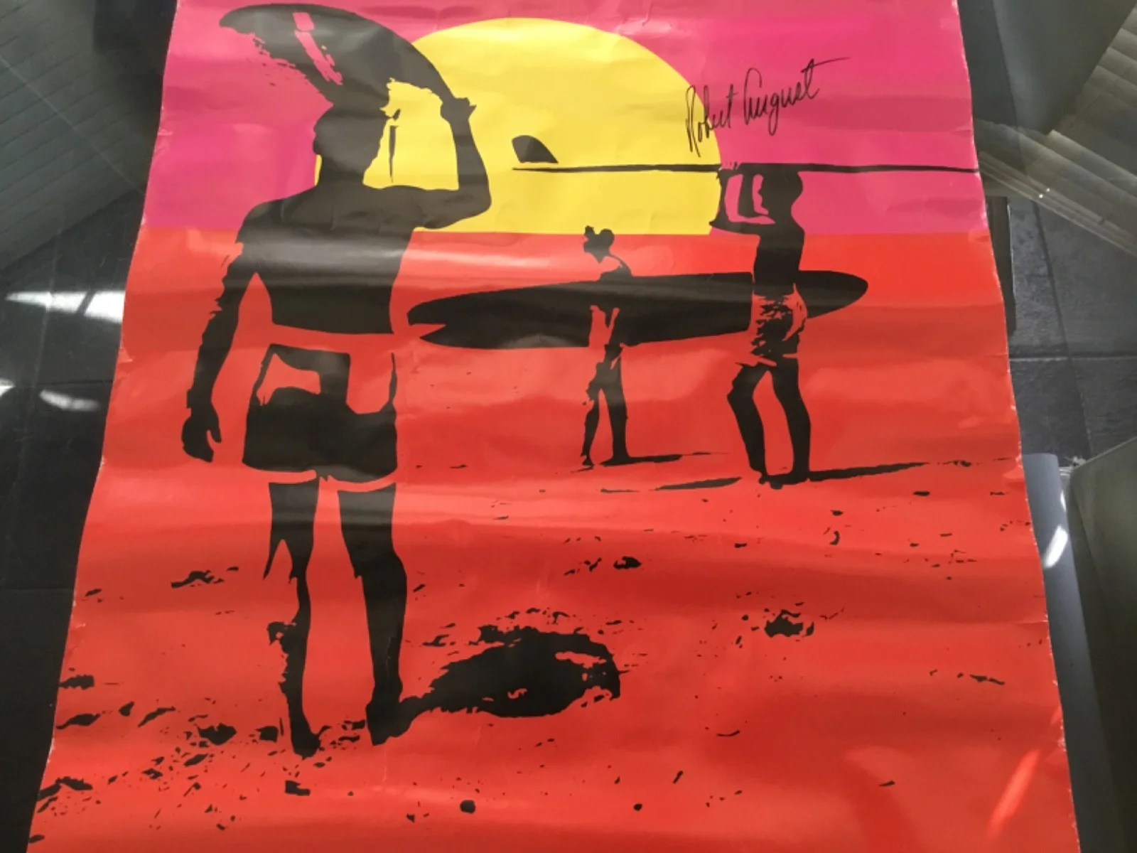 The Endless Summer Poster Hand Signed By Robert August, image 4
