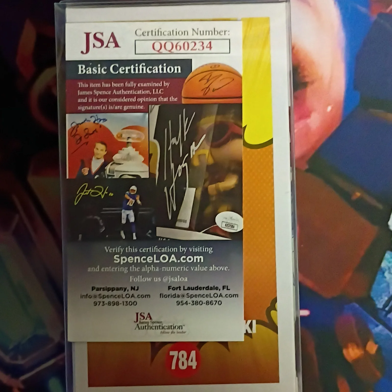 Funko Pop Tomura Shigaraki #784 My Hero Academia Autographed JSA Figurine, image 5